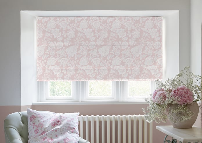Shabby Chic by Rachel Ashwell Stipple, Dusky Pink - Twist&Fit Roman Blind - Image 3
